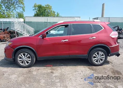 2016 Nissan Rogue Sv из США, поврежденный, VIN KNMAT2MV6GP652054